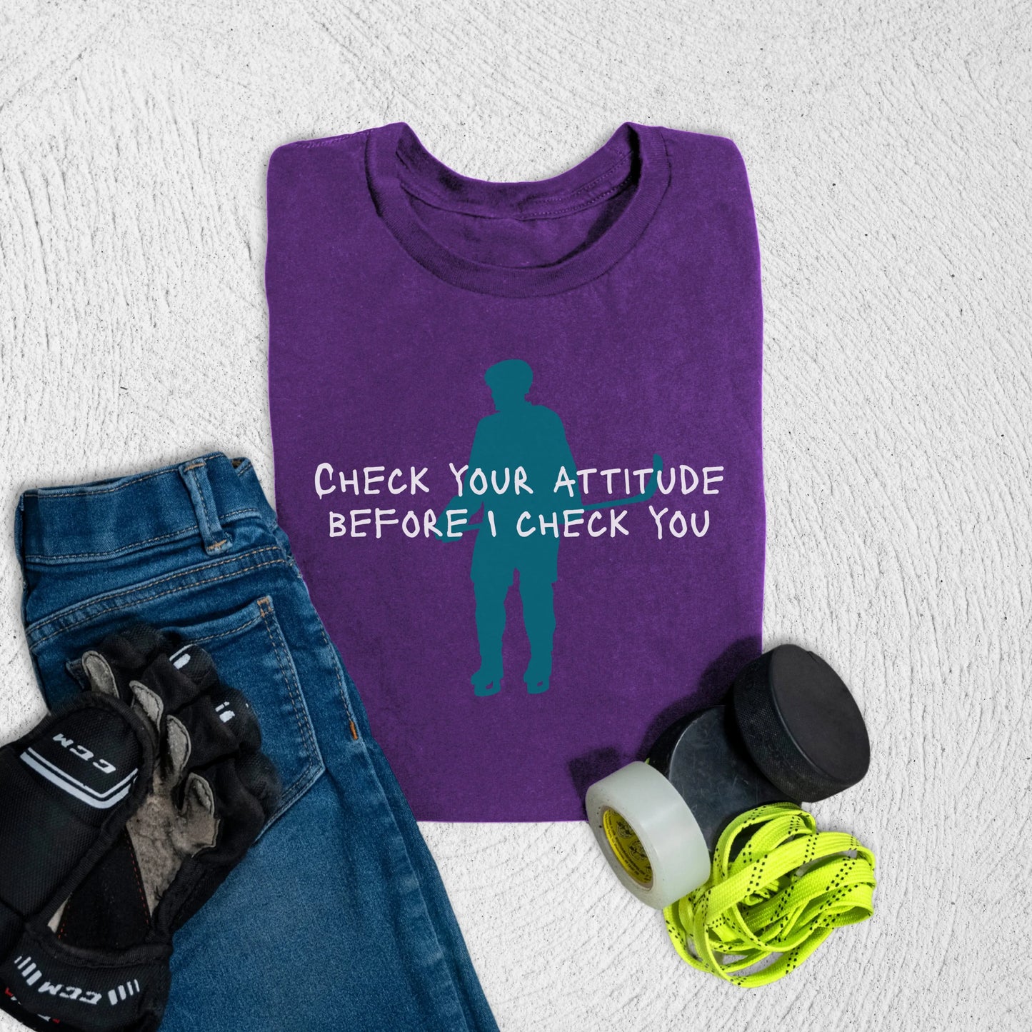 Youth Check Yourself T-Shirt S / Team Purple Kids clothes