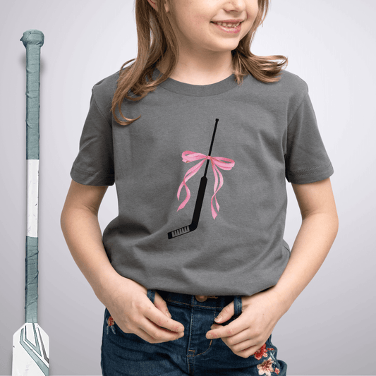 Youth Coquette Goalie Stick T-Shirt Asphalt / S Kids clothes