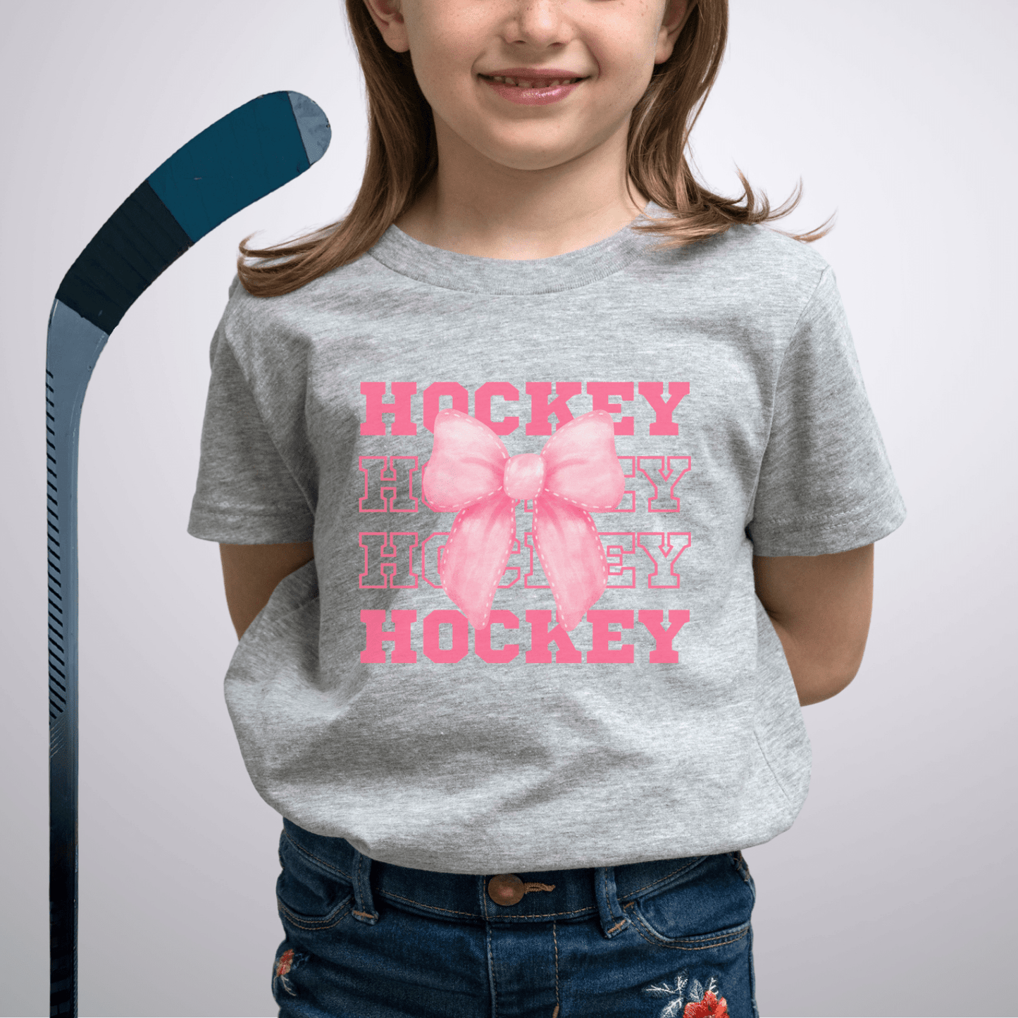 Youth Coquette Hockey T-Shirt Athletic Heather / S Kids clothes