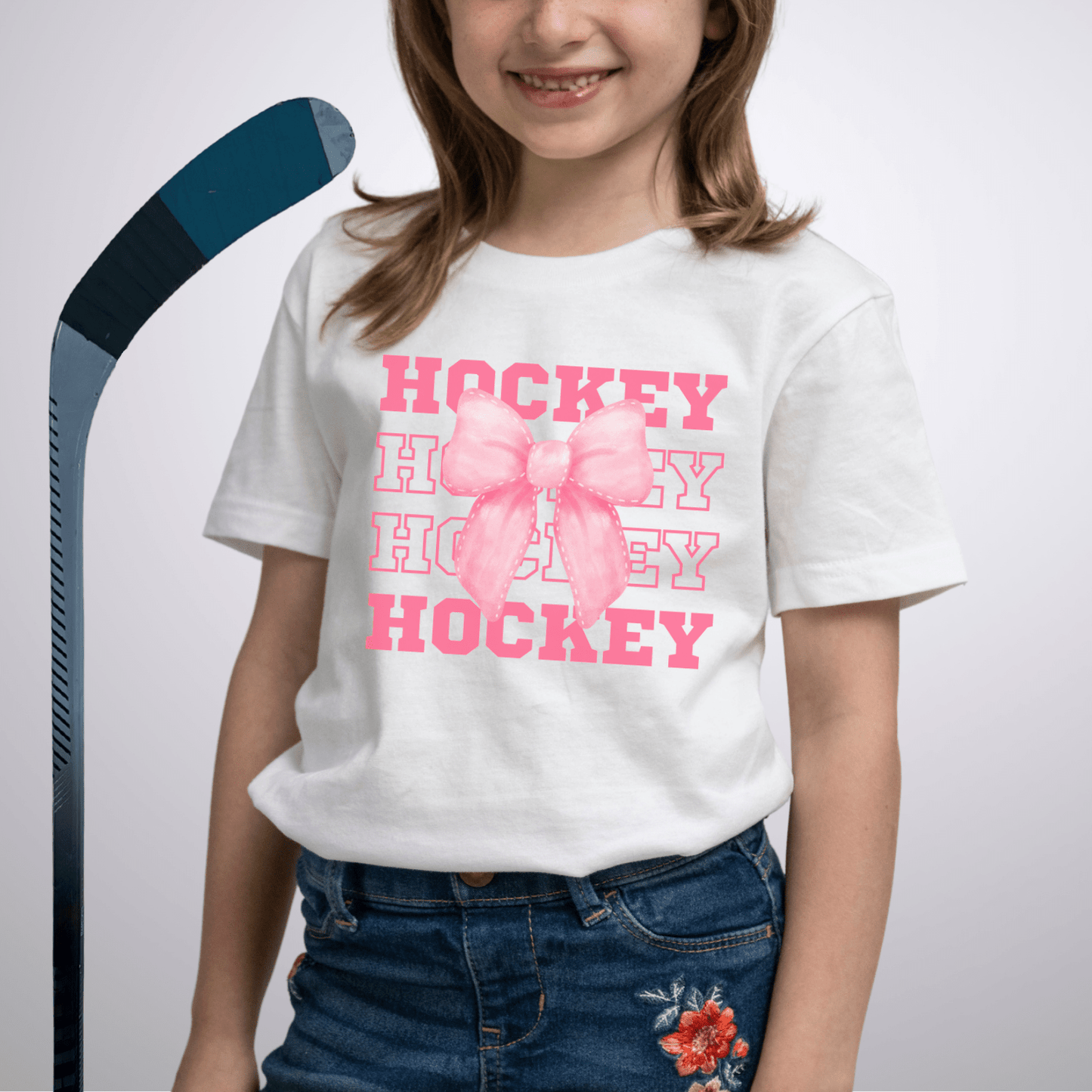 Youth Coquette Hockey T-Shirt White / S Kids clothes