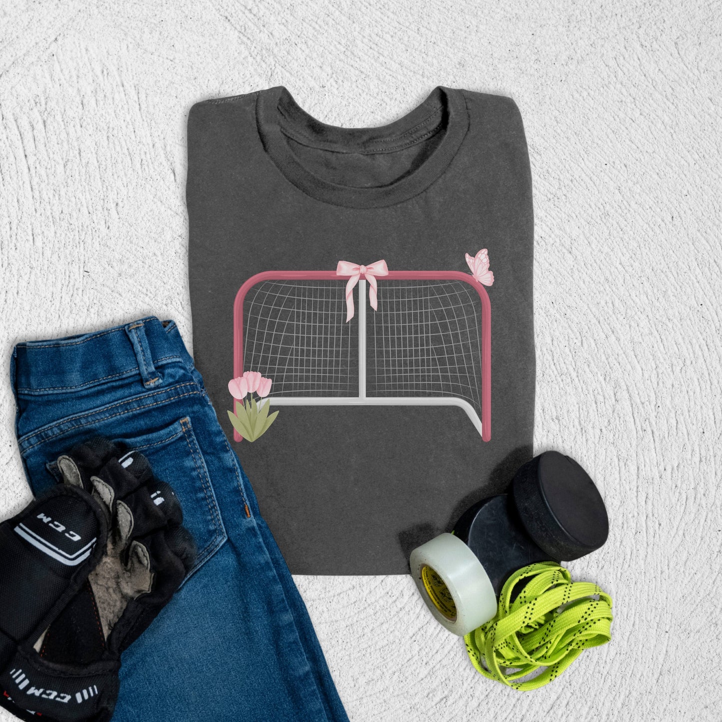 Youth Coquette Net T-Shirt Asphalt / S T-Shirt