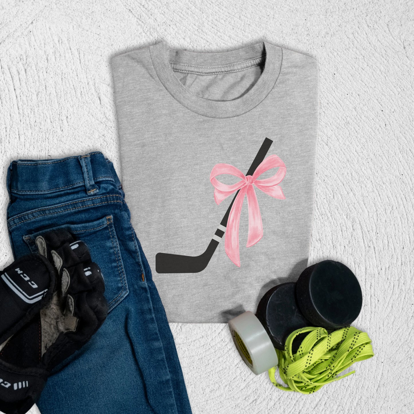 Youth Coquette Stick T-Shirt Athletic Heather / S Kids clothes