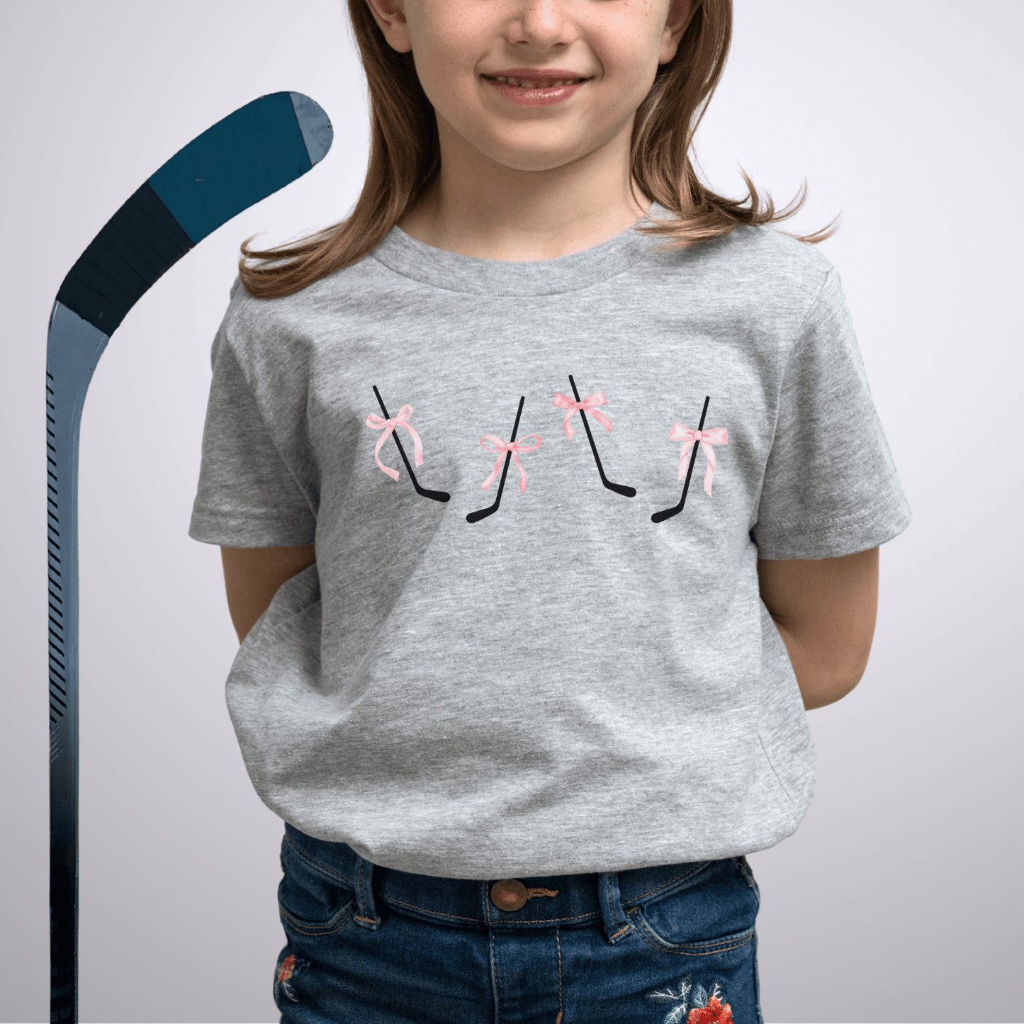 Youth Coquette Sticks T-Shirt Athletic Heather / S Kids clothes