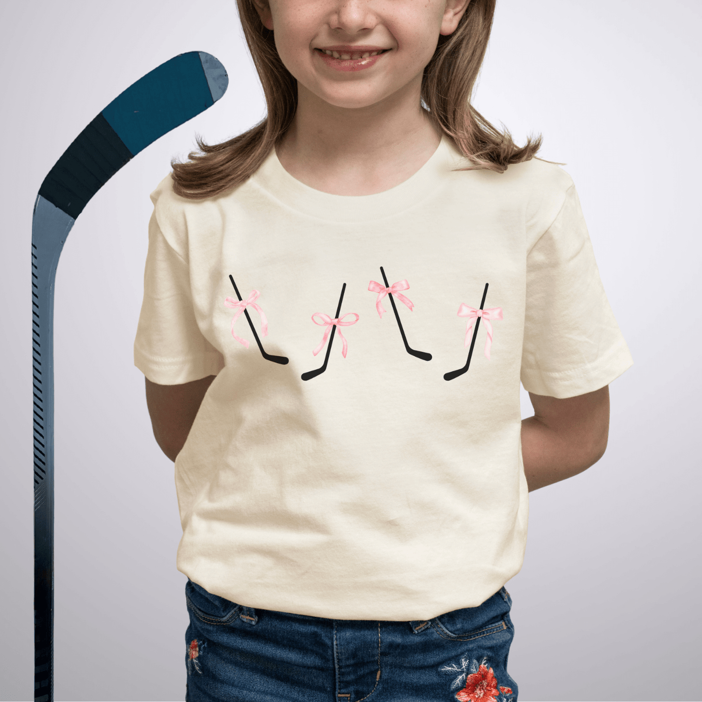Youth Coquette Sticks T-Shirt Natural / S Kids clothes
