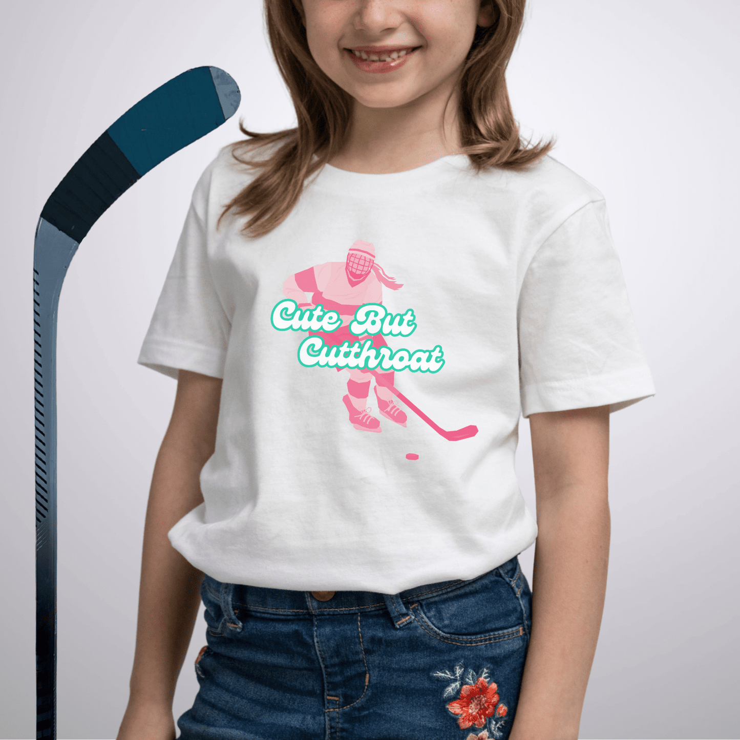 Youth Cute but Cutthroat T-Shirt White / S Kids clothes