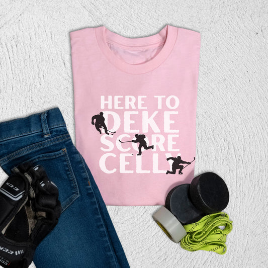 Youth Deke Score Celly T-Shirt Pink / S Kids clothes
