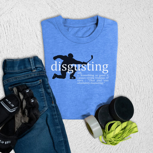 Youth Disgusting T-Shirt S / Heather Columbia Blue Kids clothes