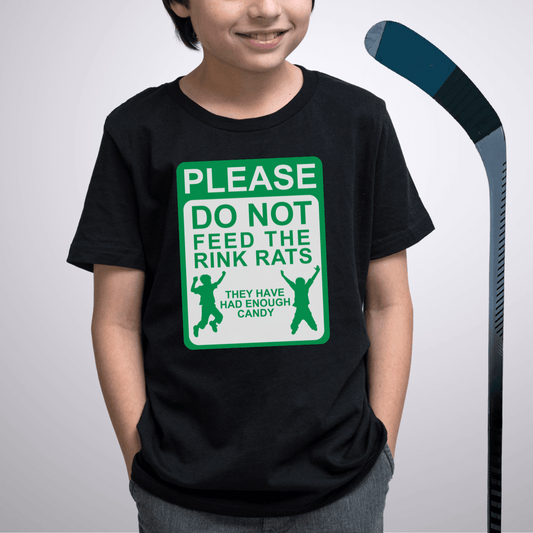 Youth Do Not Feed the Rink Rats T-Shirt Black / S Kids clothes