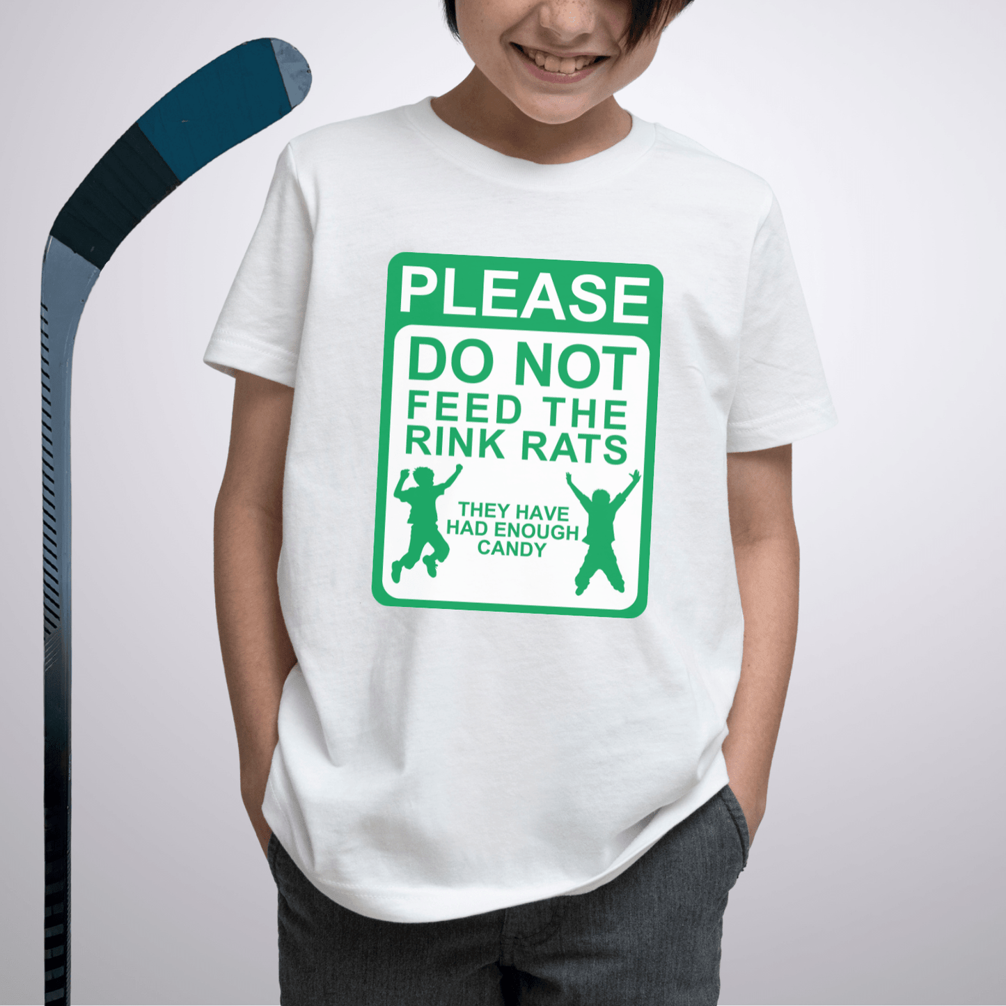 Youth Do Not Feed the Rink Rats T-Shirt White / S Kids clothes