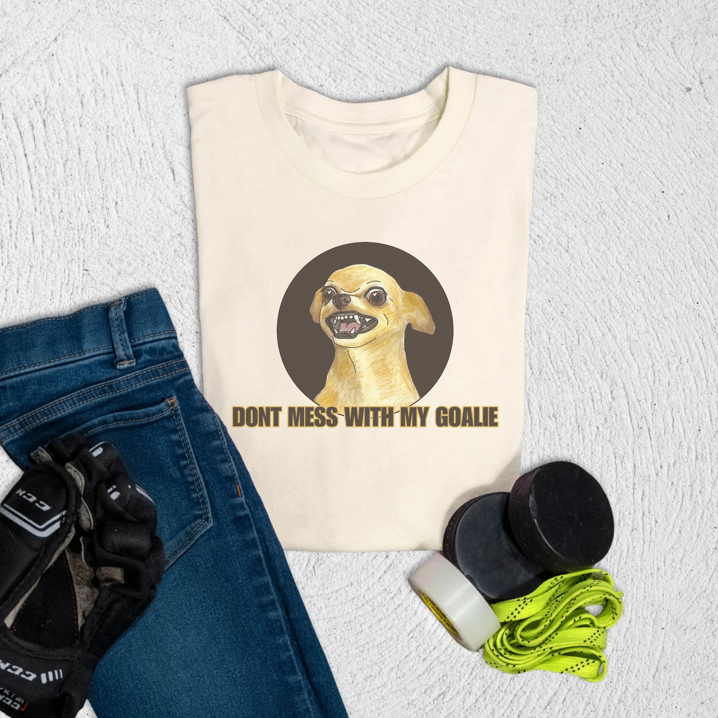 Youth Don't Mess T-Shirt S / Natural Kids clothes