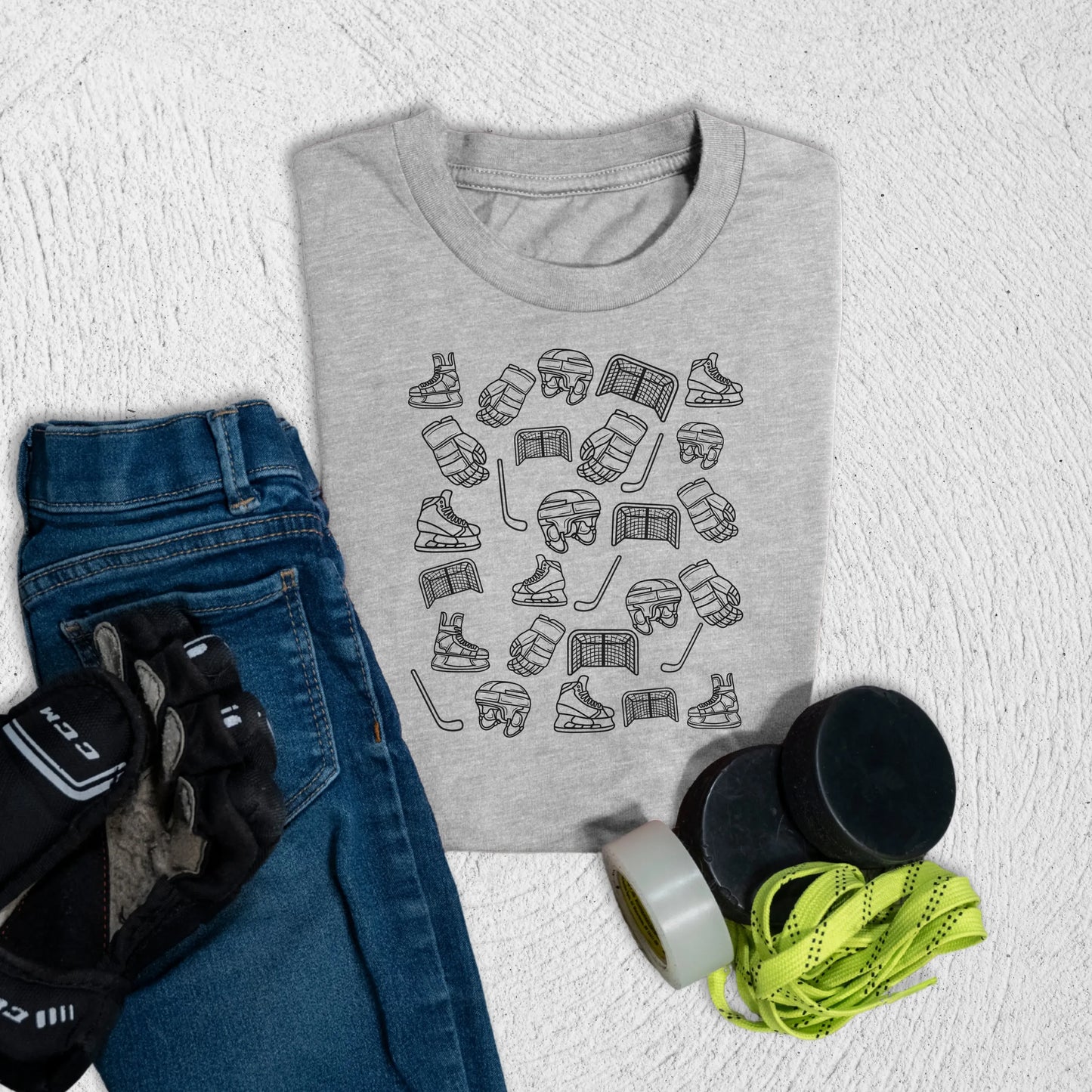 Youth Doodle T-Shirt S / Athletic Heather Kids clothes