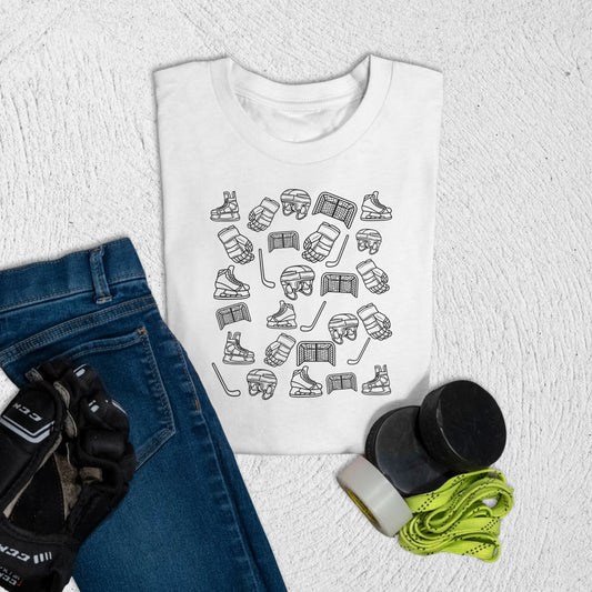 Youth Doodle T-Shirt S / White Kids clothes