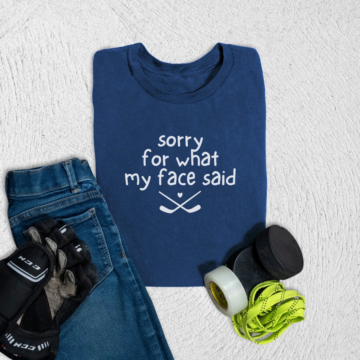 Youth Face T-Shirt S / Navy Kids clothes