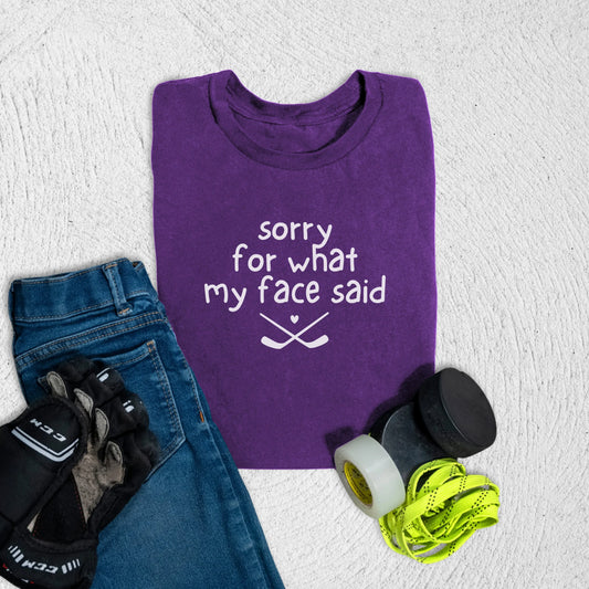 Youth Face T-Shirt S / Team Purple Kids clothes