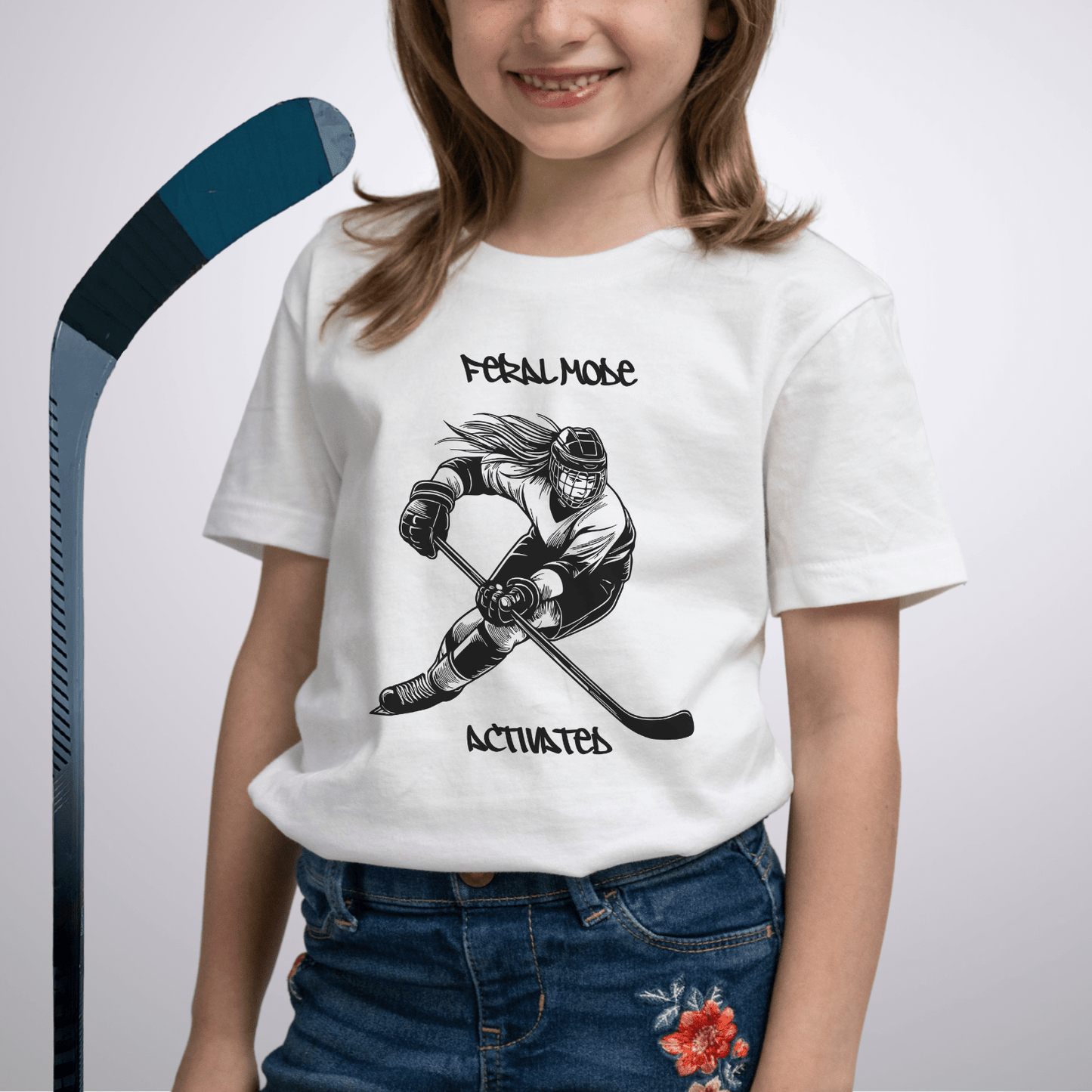Youth Feral Mode Activated T-Shirt White / S Kids clothes