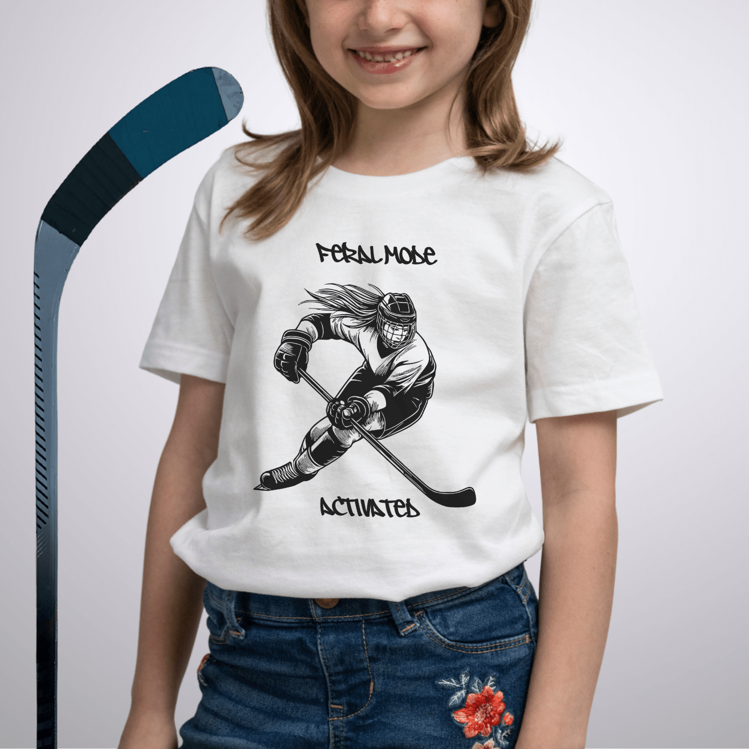 Youth Feral Mode Activated T-Shirt White / S Kids clothes