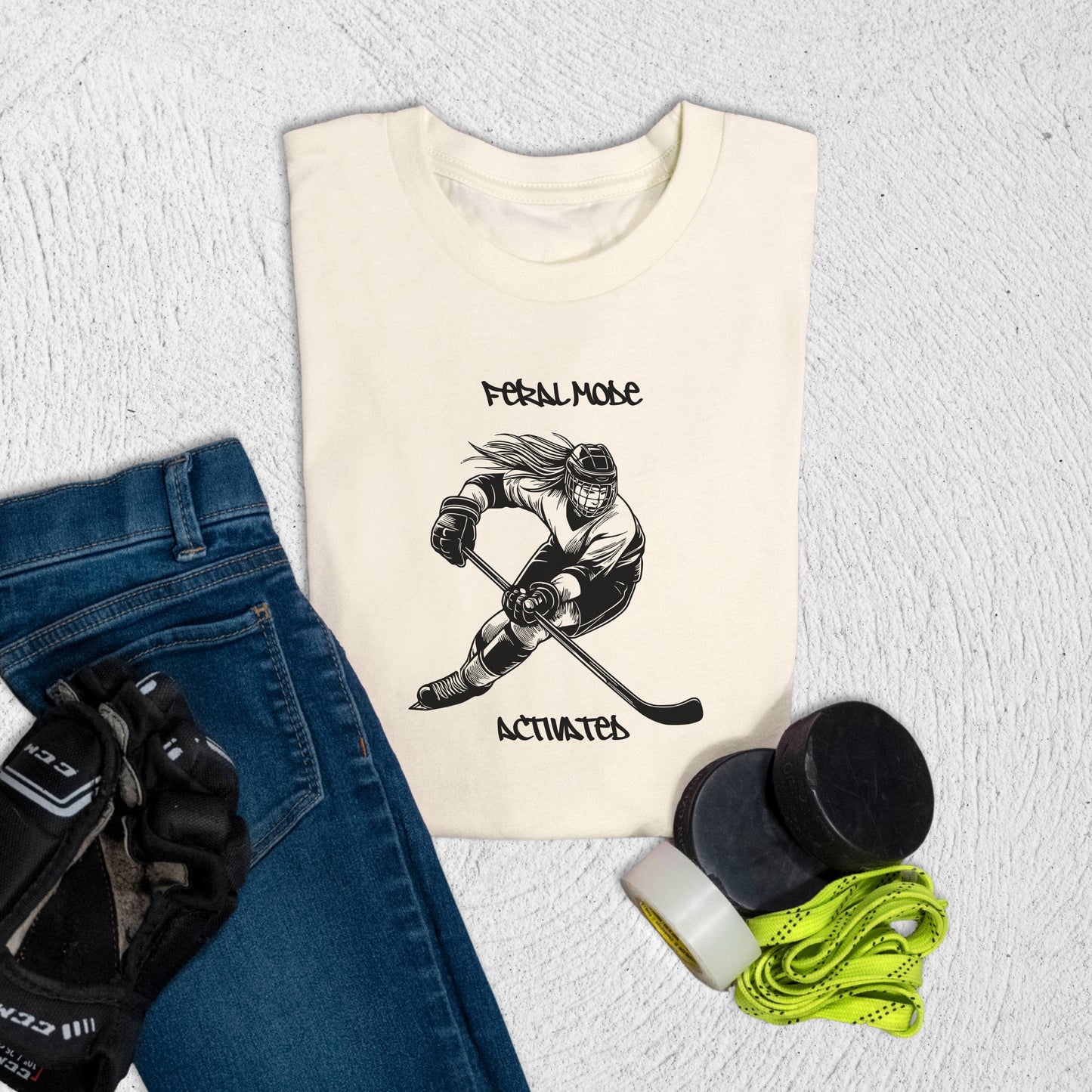 Youth Feral Mode T-Shirt Natural / S T-Shirt
