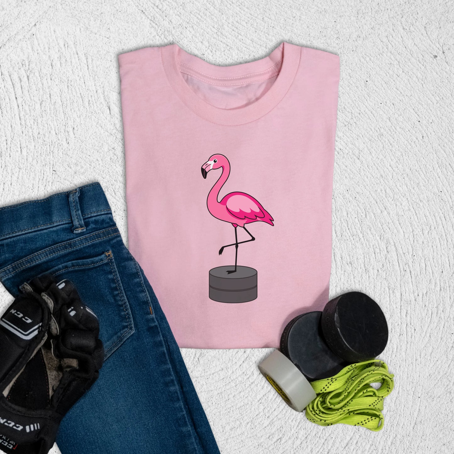 Youth Flamingo Stack T-Shirt S / Pink Kids clothes