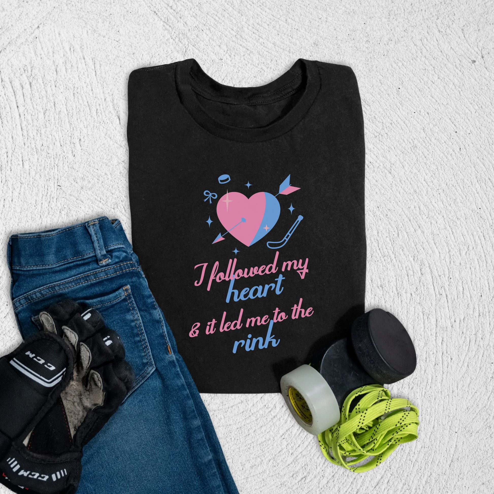 Youth Follow Your Heart T-Shirt S / Black Kids clothes