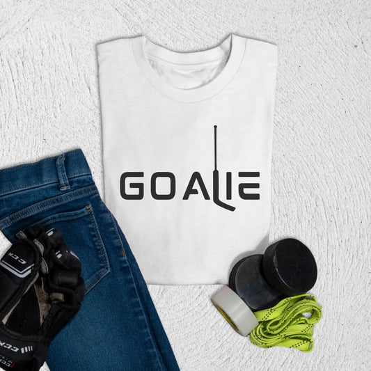 Youth Goalie Core T-Shirt White / S Kids clothes