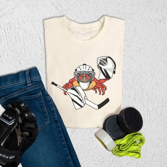 Youth Goalie Crab T-Shirt Natural / S Kids clothes