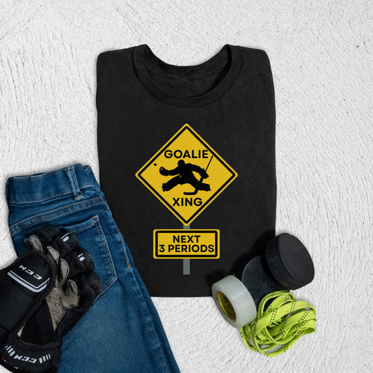 Youth Goalie Crossing T-Shirt S / Black Kids clothes