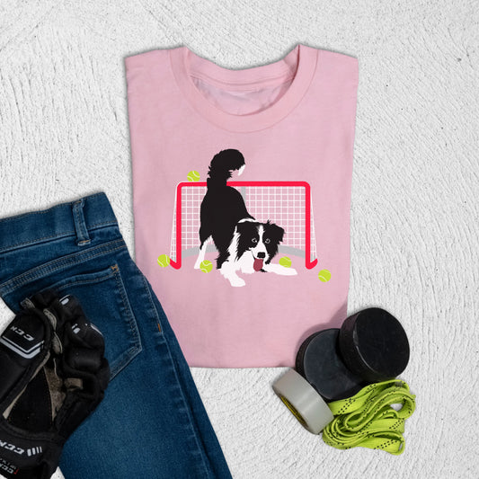 Youth Goalie Doggo T-Shirt S / Pink Kids clothes