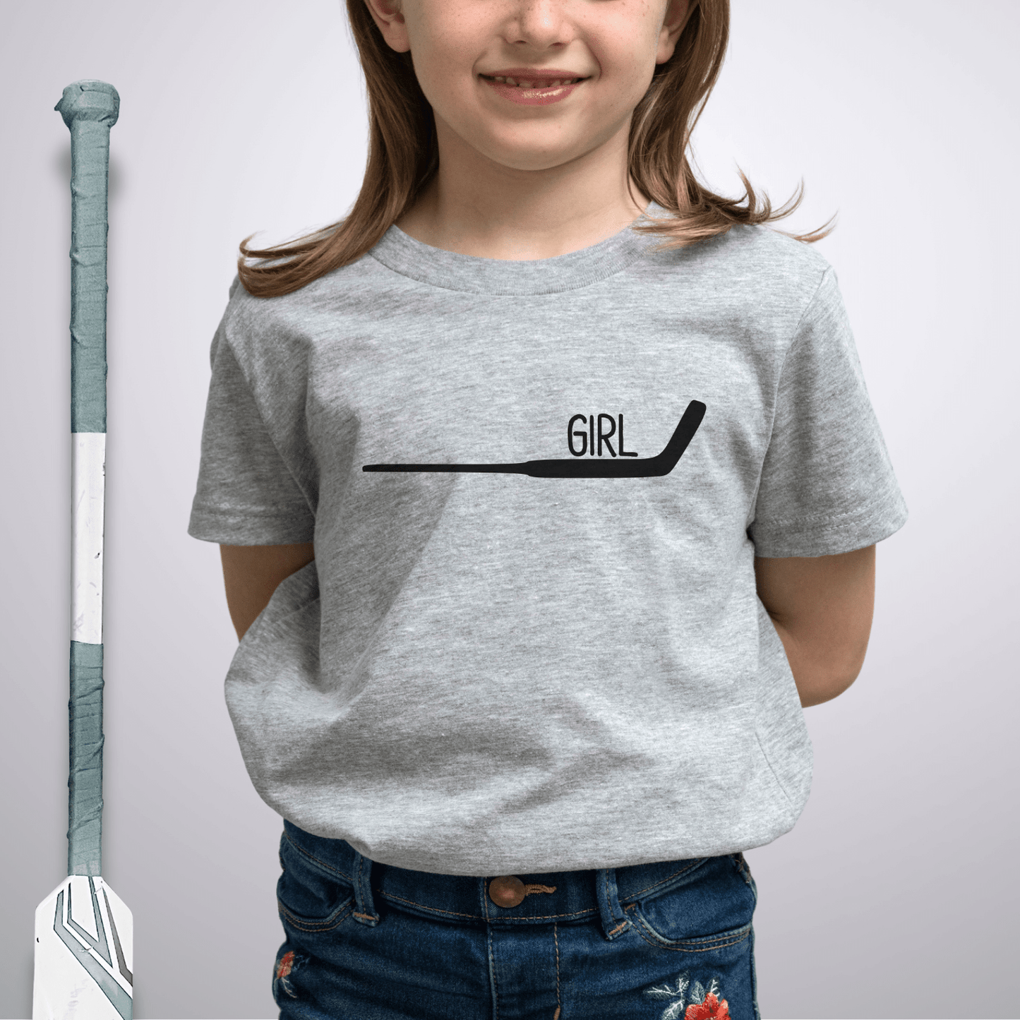 Youth Goalie Girl T-Shirt Athletic Heather / S Kids clothes