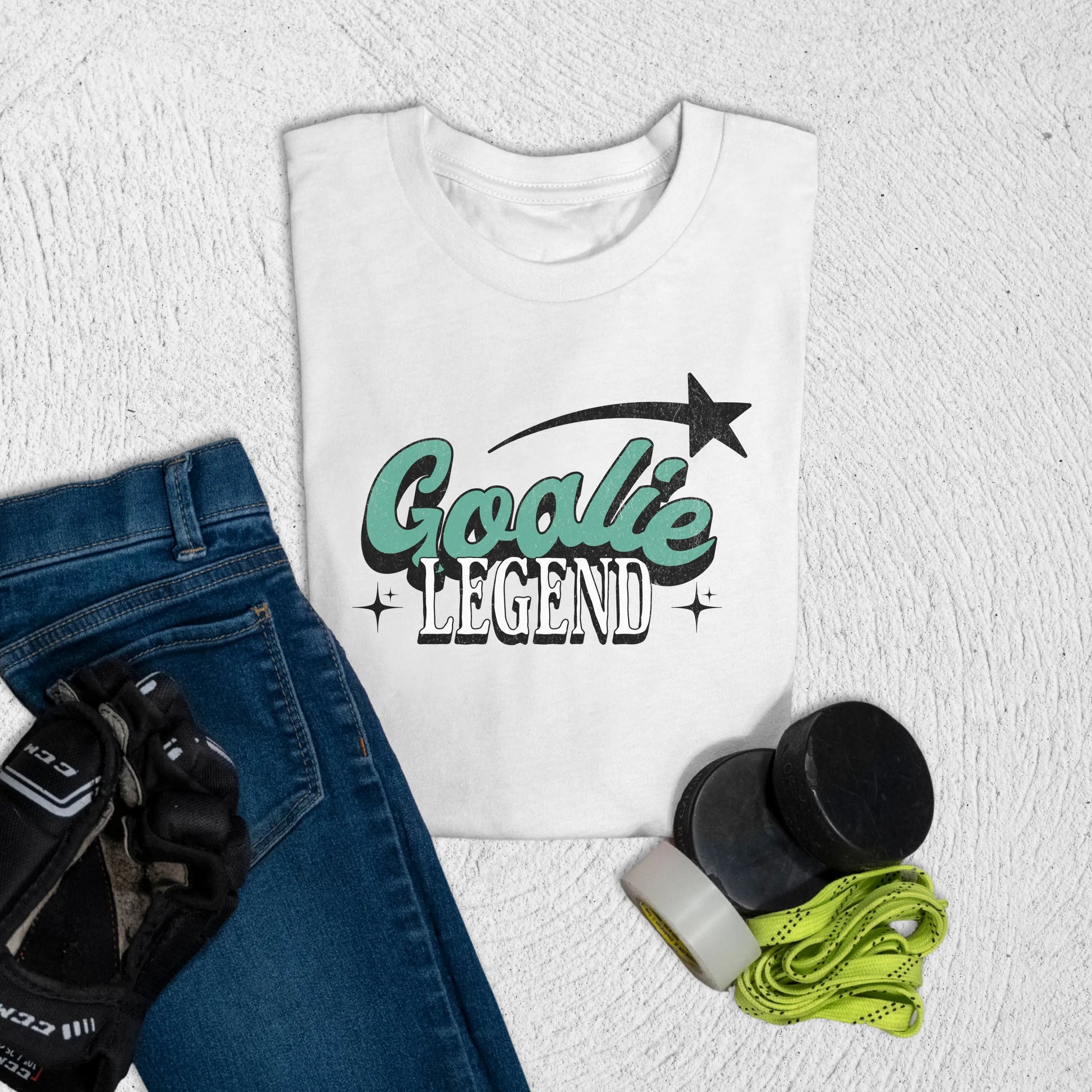 Youth Goalie Legend T-Shirt S / White Kids clothes