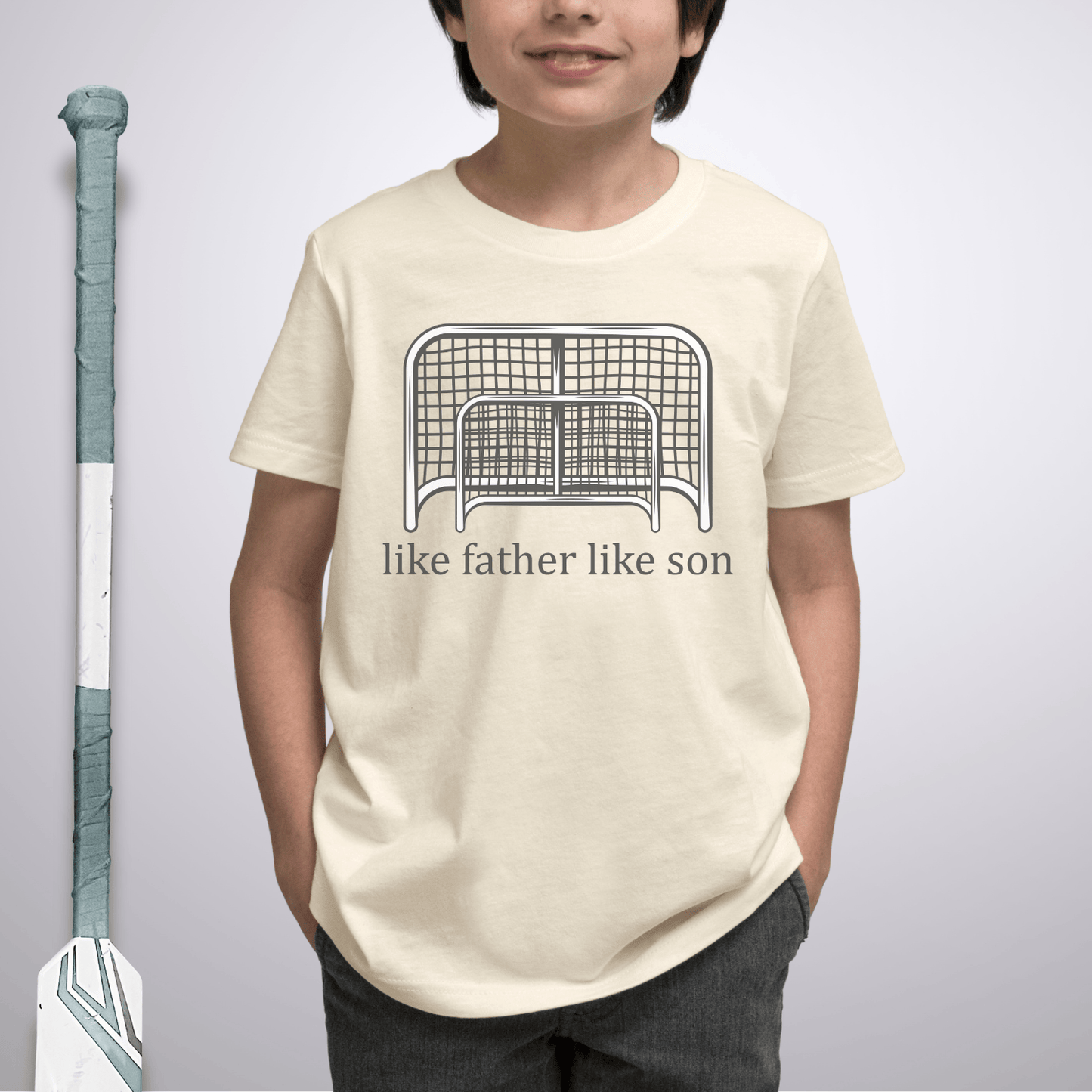 Youth Goalie Son T-Shirt Natural / S Kids clothes