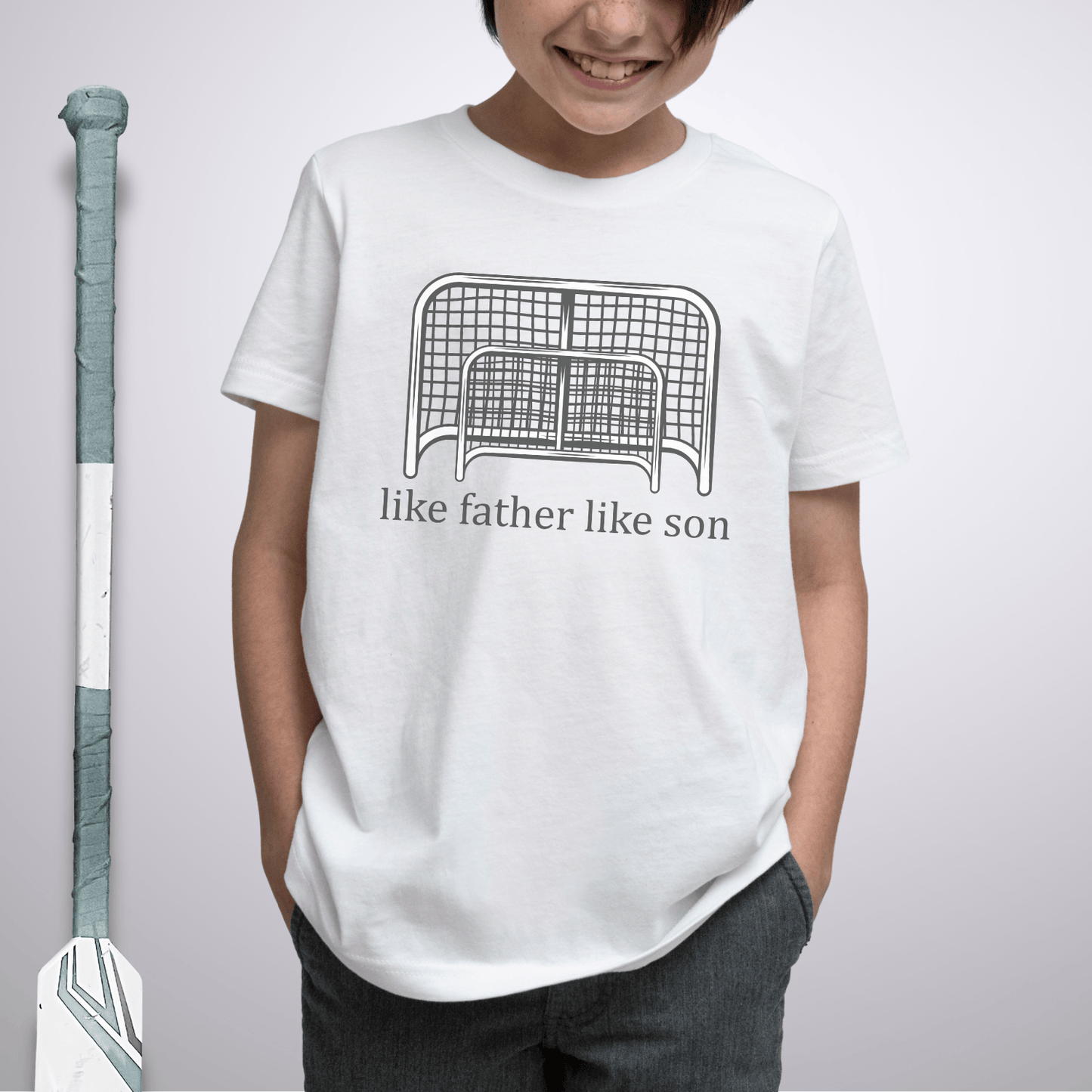 Youth Goalie Son T-Shirt White / S Kids clothes