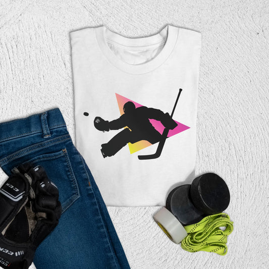 Youth Goalie Triangle T-Shirt S / White Kids clothes