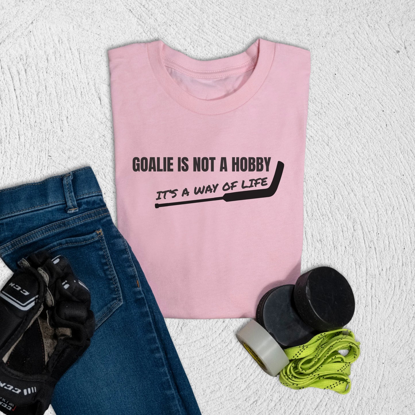 Youth Goalie Way of Life T-Shirt Pink / S Kids clothes