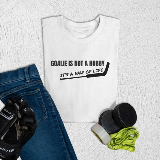 Youth Goalie Way of Life T-Shirt White / S Kids clothes