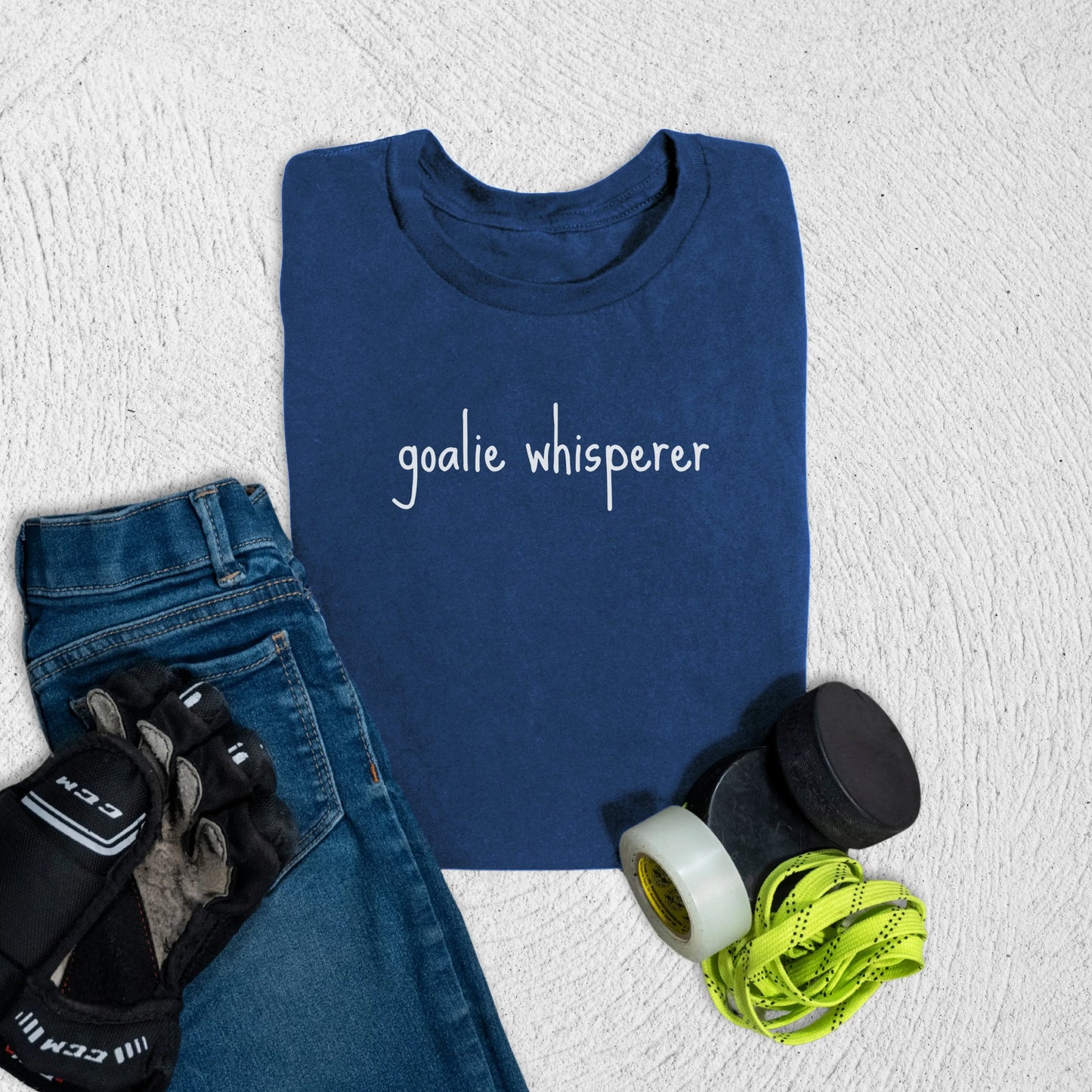 Youth goalie whisperer T-Shirt S / Navy Kids clothes