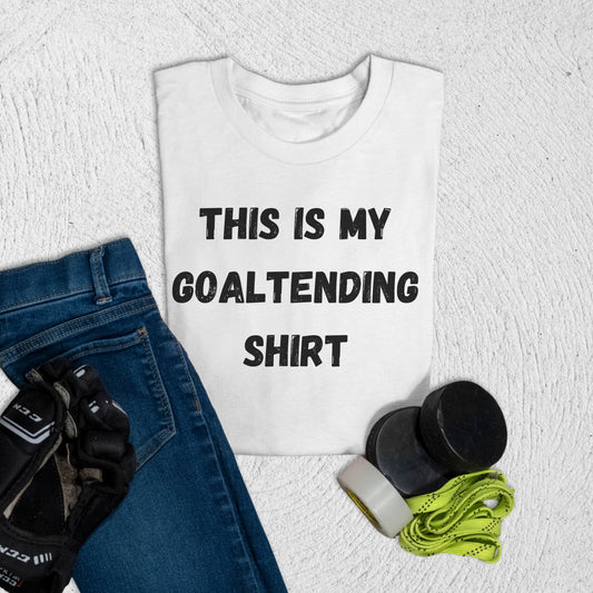 Youth Goaltending T-Shirt White / S T-Shirt
