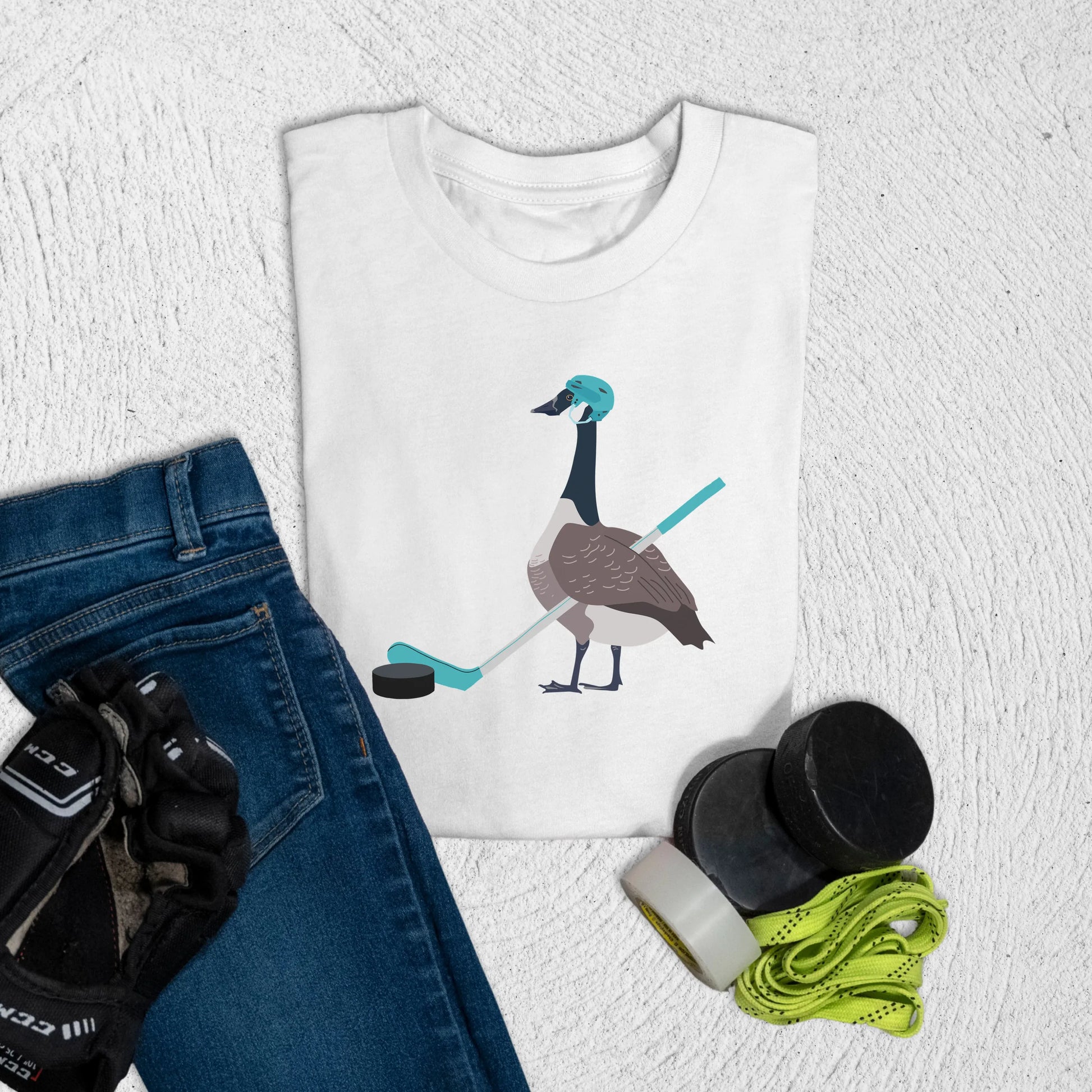 Youth Goose T-Shirt S / White Kids clothes