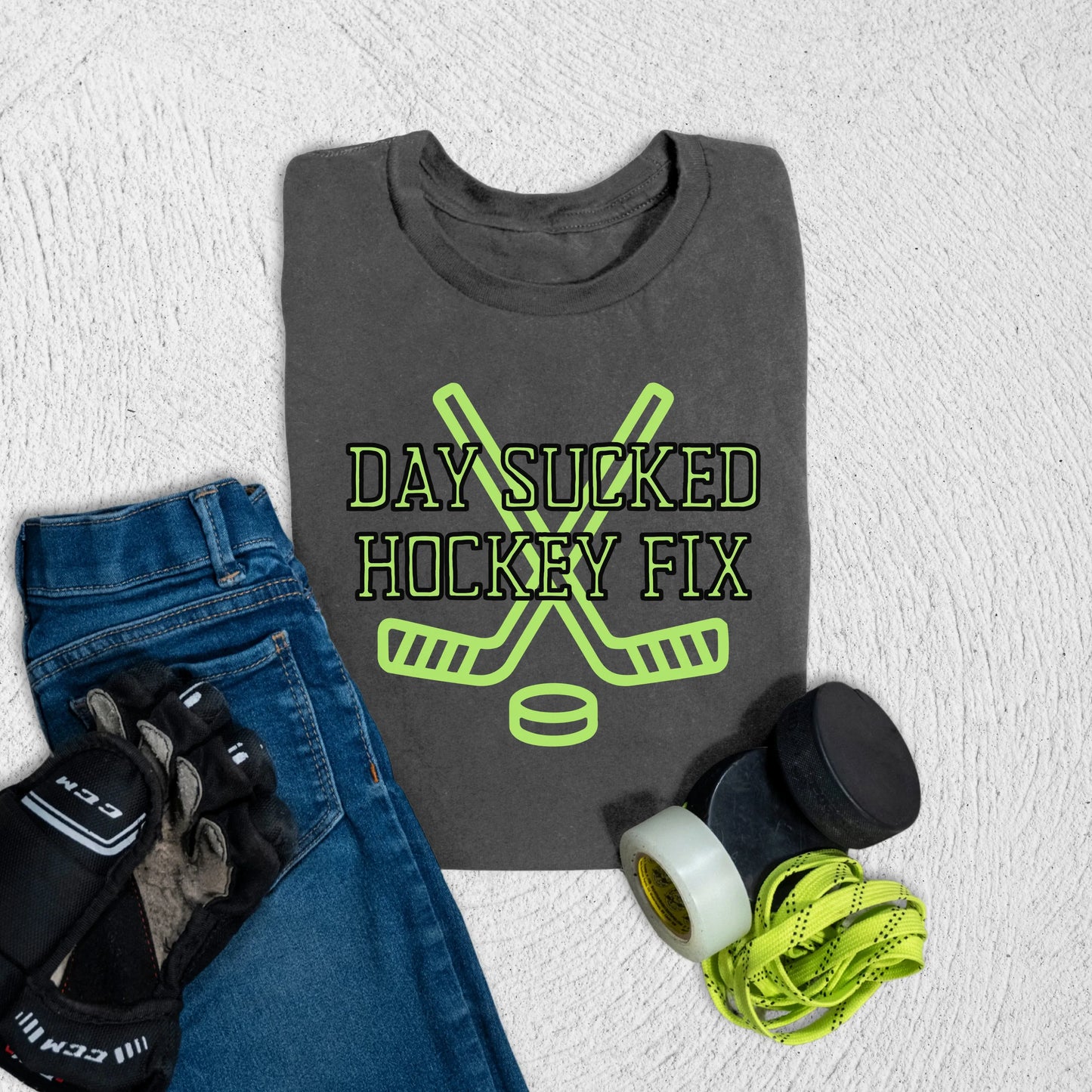 Youth Hockey Fix T-Shirt S / Asphalt Kids clothes