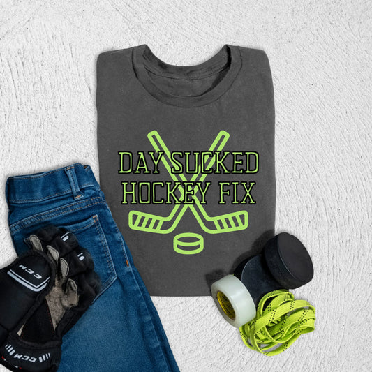 Youth Hockey Fix T-Shirt S / Asphalt Kids clothes