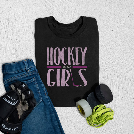 Youth Hockey is for Girls T-Shirt Black / S T-Shirt