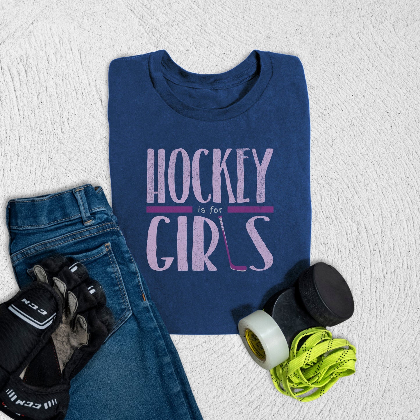 Youth Hockey is for Girls T-Shirt Navy / S T-Shirt