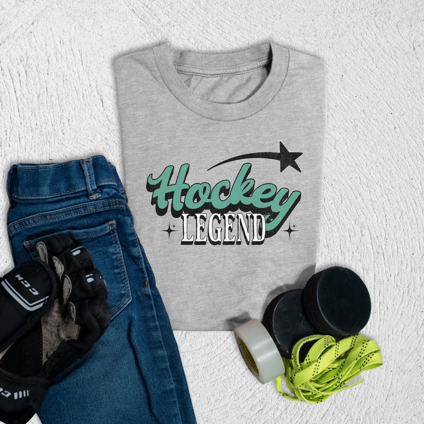 Youth Hockey Legend T-Shirt S / Athletic Heather Kids clothes