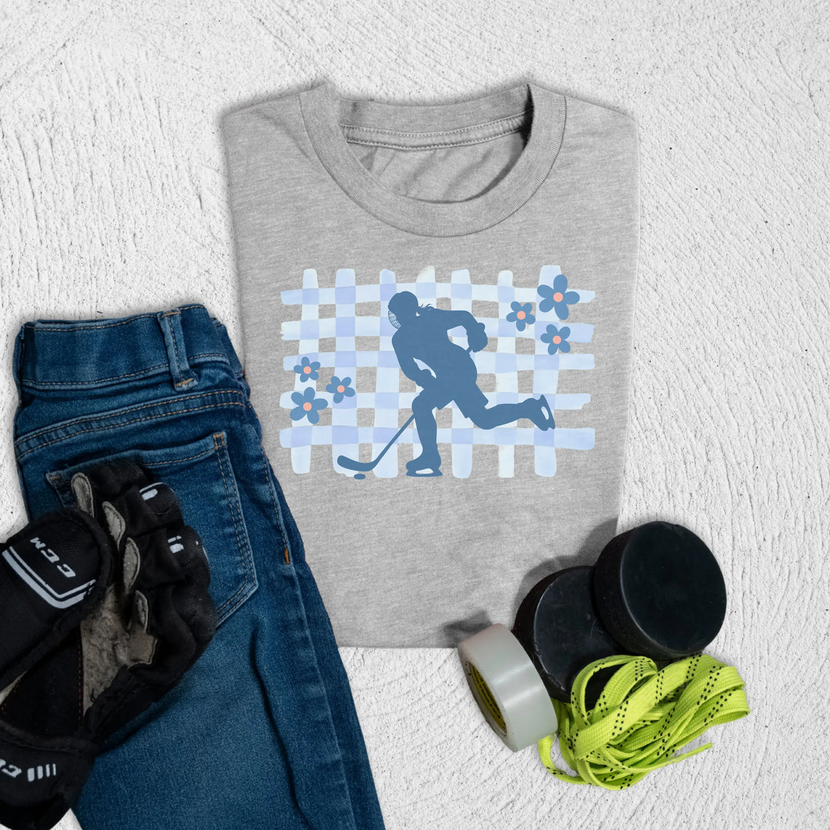 Youth Hockey Picnic T-Shirt S / Athletic Heather Kids clothes