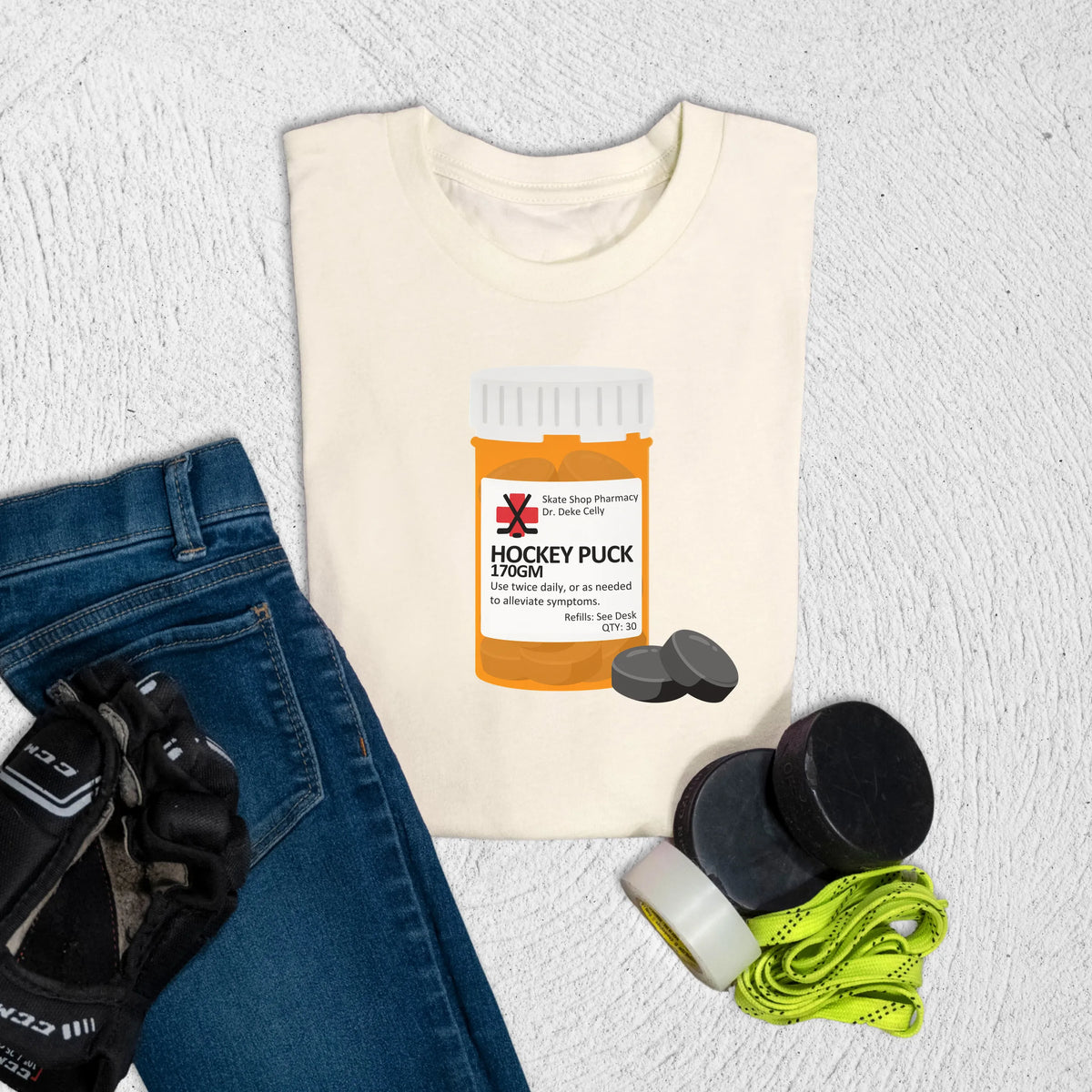Youth Hockey RX T-Shirt S / Natural Kids clothes