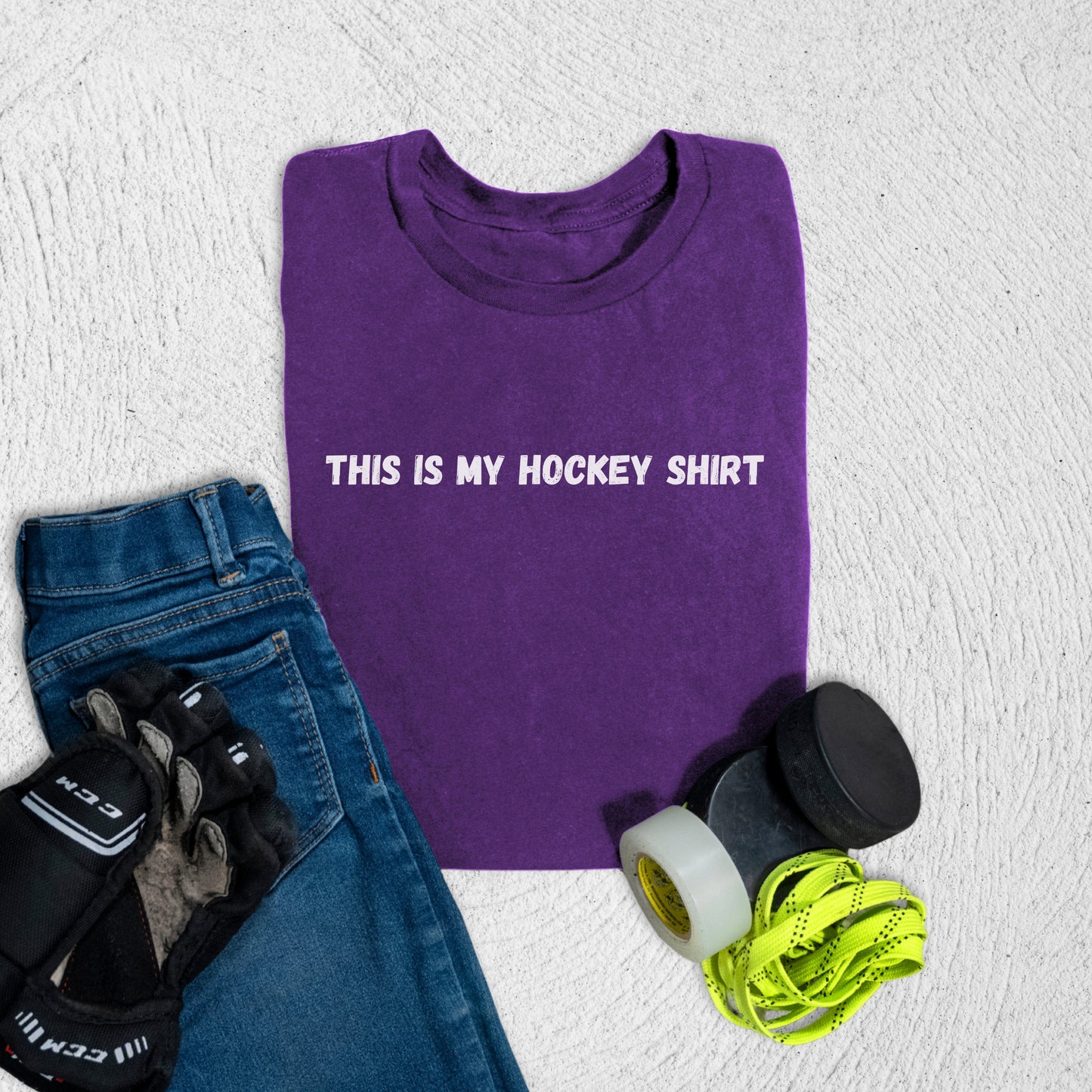 Youth Hockey Shirt T-Shirt Team Purple / S T-Shirt