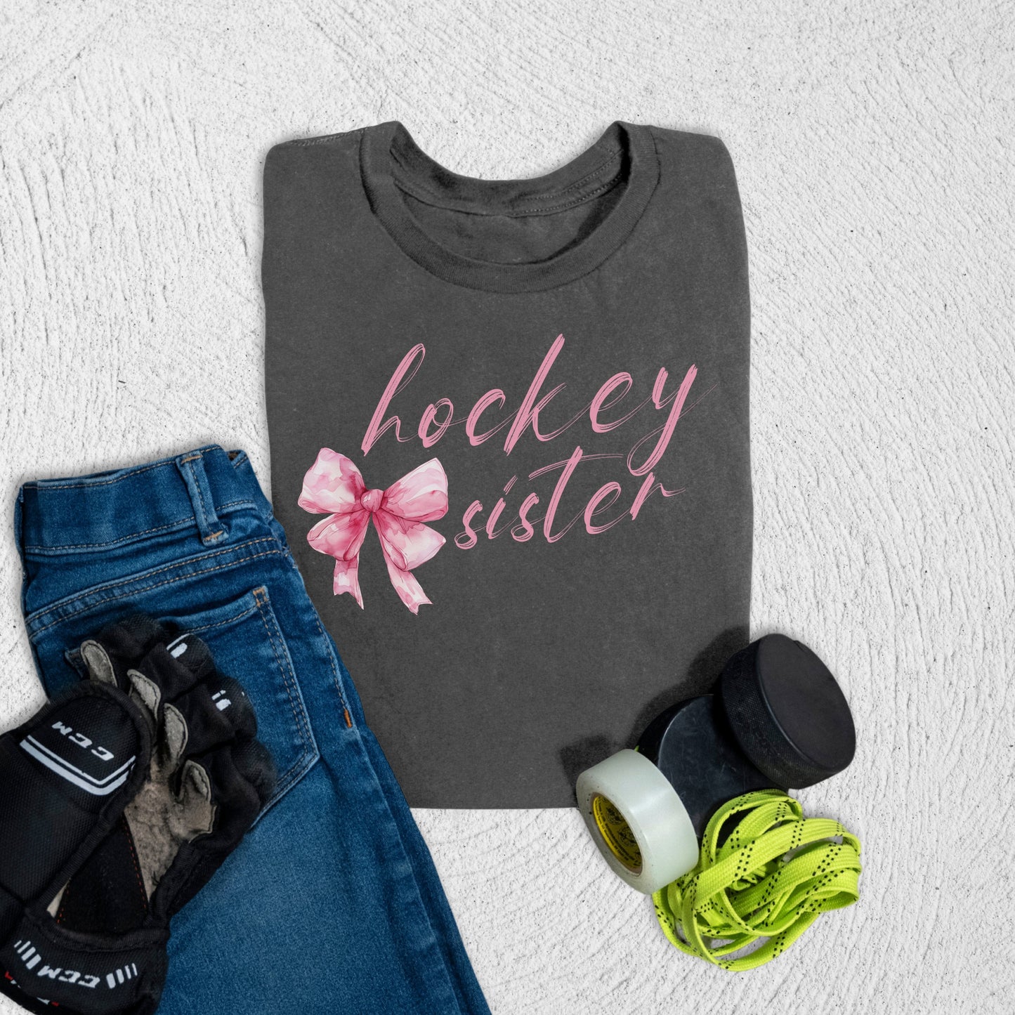 Youth Hockey Sister T-Shirt Asphalt / S T-Shirt
