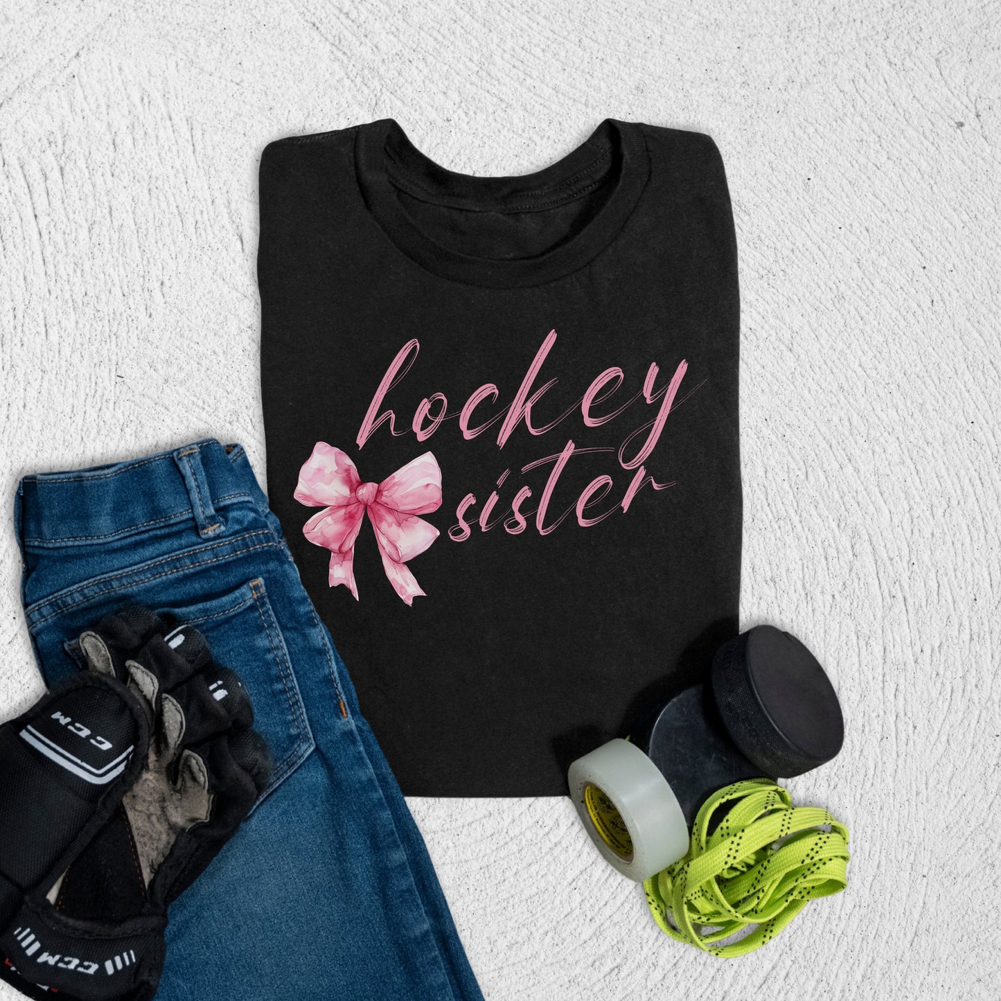Youth Hockey Sister T-Shirt Black / S T-Shirt