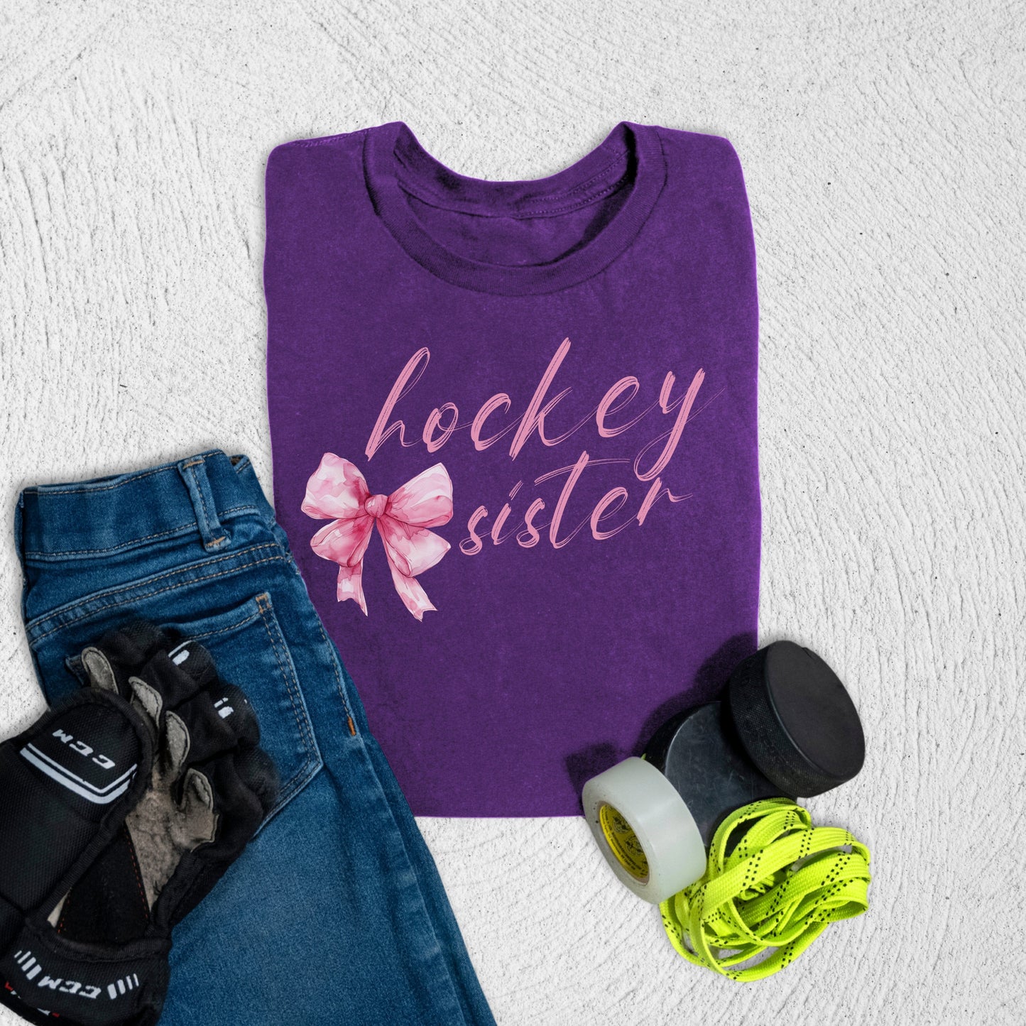 Youth Hockey Sister T-Shirt Team Purple / S T-Shirt