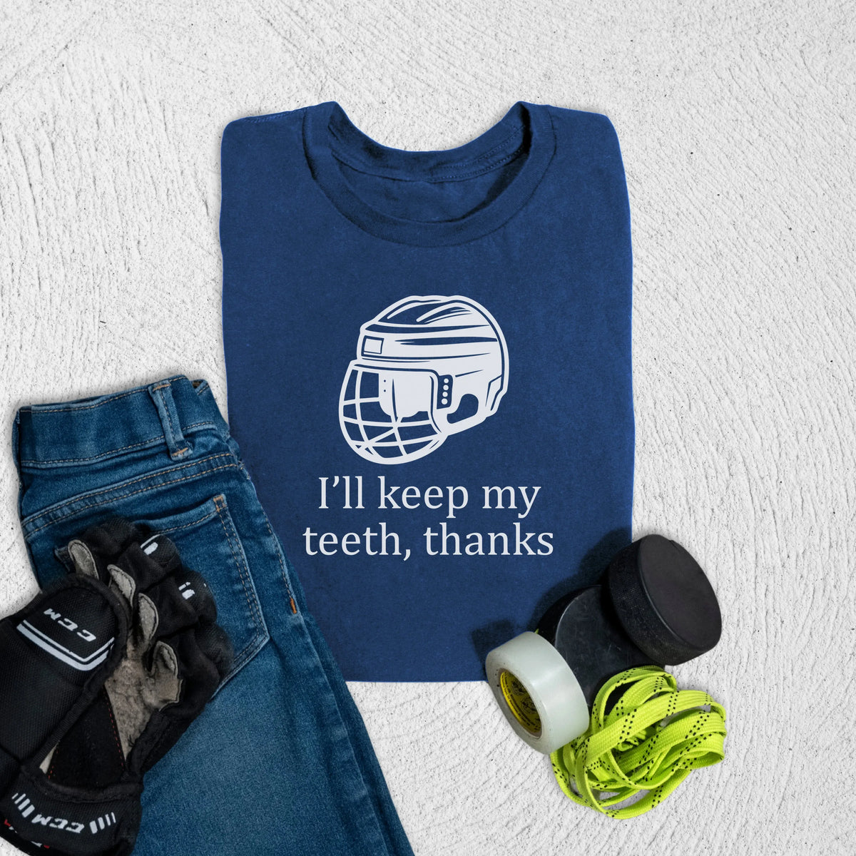 Youth Keep My Teeth T-Shirt S / Navy Kids clothes