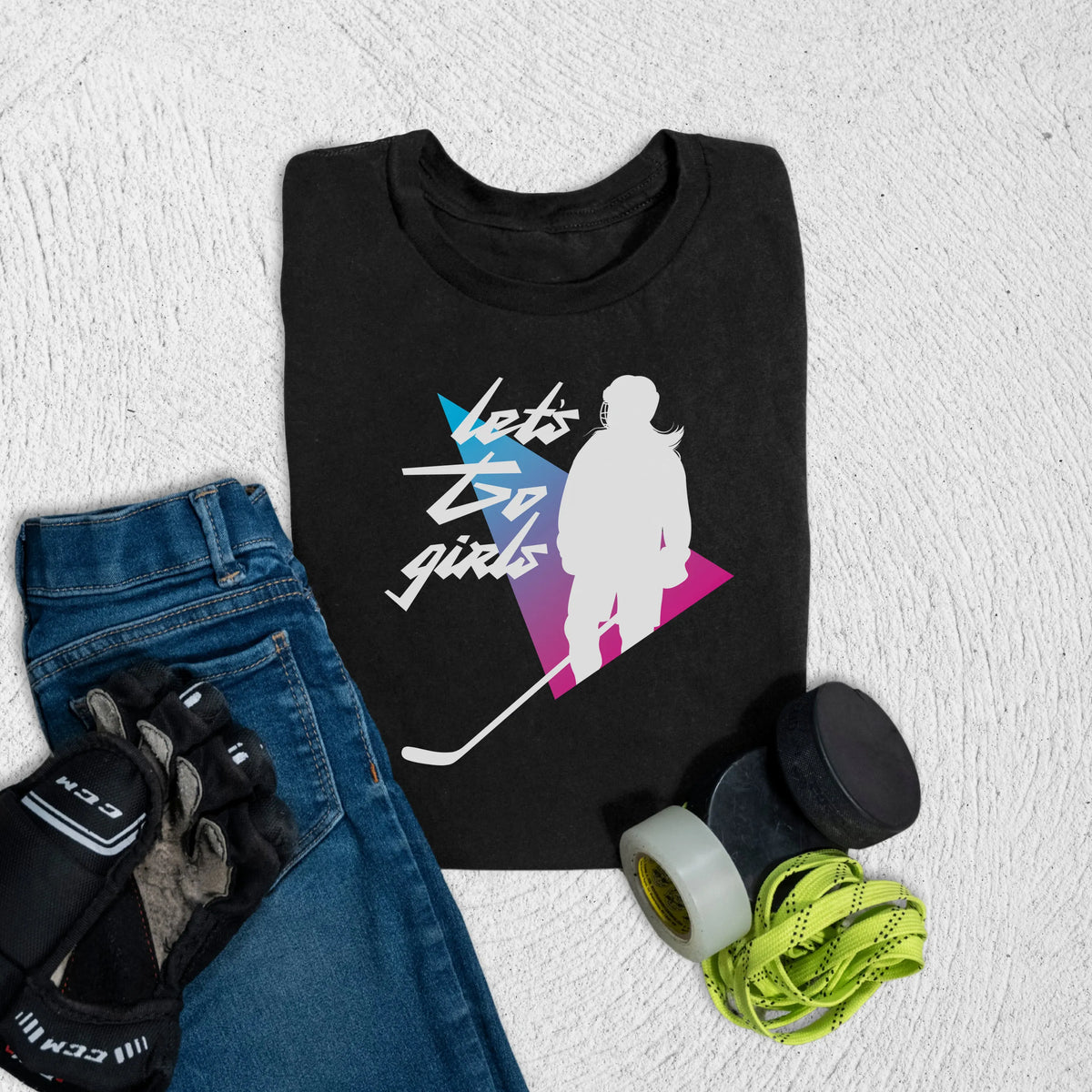 Youth Let's Go Girls T-Shirt S / Black Kids clothes